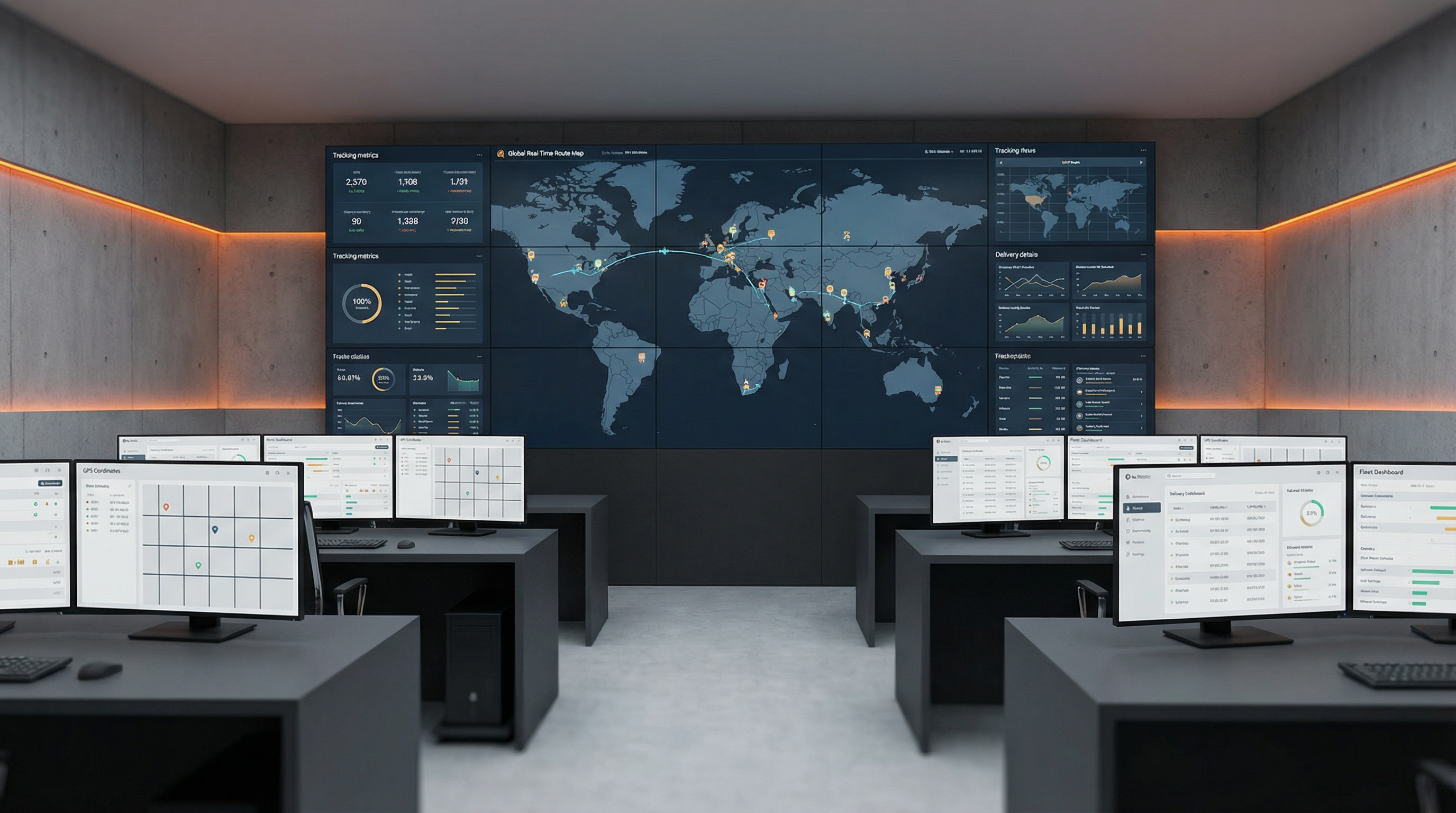 Modern dispatch control room